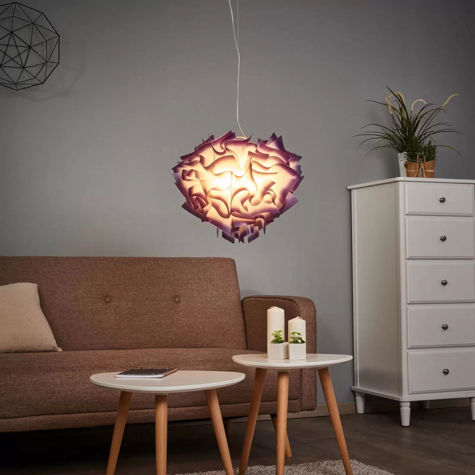 Slamp Veli - lampa wisząca, 42cm śliwka