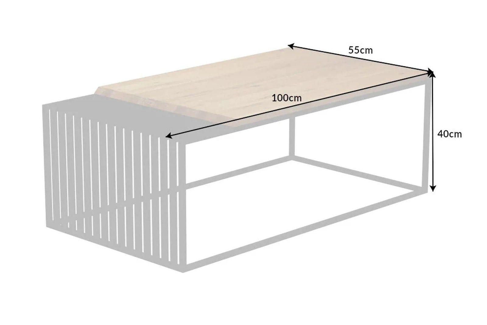 Stolik kawowy Architecture 100 cm dąb / 41576  / INVICTA INTERIOR