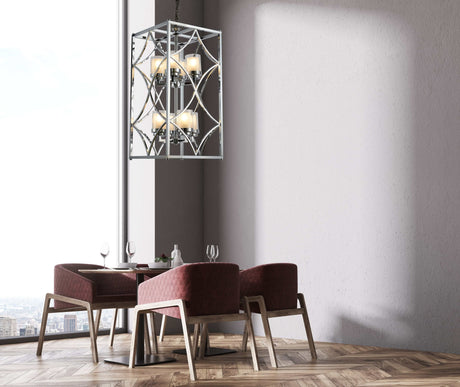 LAMPA WISZĄCA LOFT CHROMOWANA QUADRATO DUO