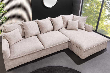 SOFA NAROŻNA HEAVEN BEŻOWA / 44187 / INVICTA INTERIOR