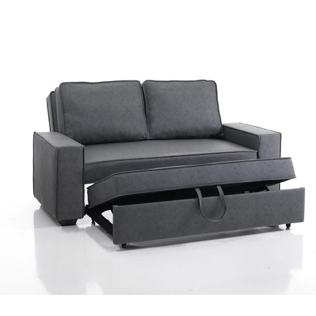 WŁOSKA SOFA LETTO SZARA ROZKŁADANA / 4114 / INVICTA INTERIOR