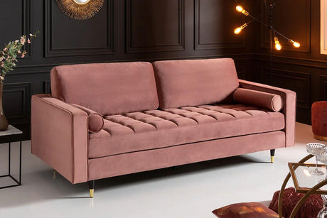 SOFA COZY VELVET RÓŻOWA / 41071 / INVICTA INTERIOR