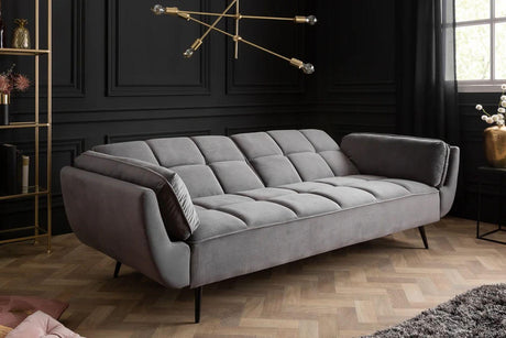 SOFA BONTIQUE SZARY AKSAMIT / 40567 / INVICTA INTERIOR