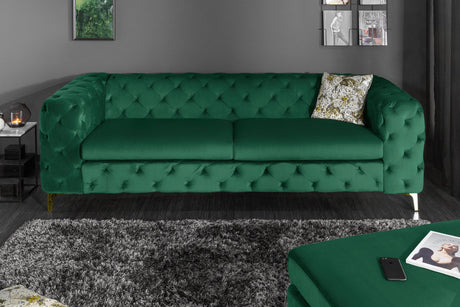 SOFA MODERN SZMARAGDOWA / 39312 / INVICTA INTERIOR