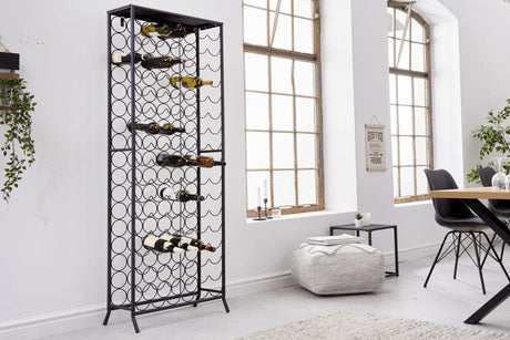 REGAŁ METALOWY STORAGE NA WINO 180 CM / 40862  / INVICTA INTERIOR