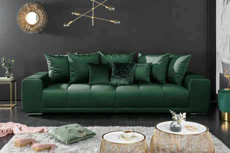 SOFA ELEGANCIA 280 CM SZMARAGDOWA ZIELEŃ / 40157 / INVICTA INTERIOR