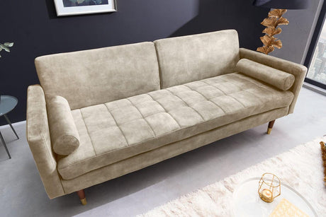 SOFA ROZKŁADANA COUTURE BEŻOWA / 43519 / INVICTA INTERIOR