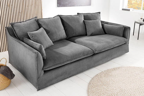 SOFA HEAVEN 3 OSOBOWA SZARA 202 CM / 43443 / INVICTA INTEIOR