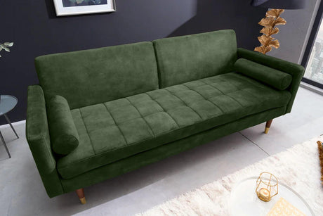 SOFA ROZKŁADANA COUTURE CIEMNA ZIELEŃ / 42493 / INVICTA INTERIOR