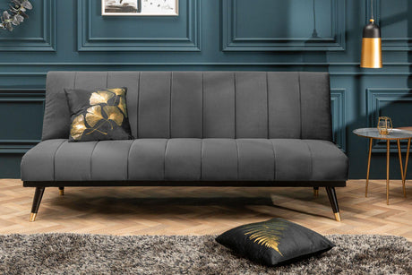 SOFA PETIT ROZKŁADANA SZARA / 40028 / INVICTA INTERIOR