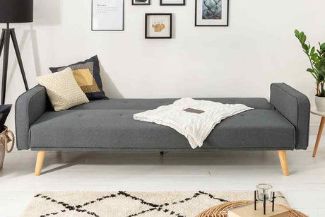 SOFA SCANDINAVIA 210 CM ANTRACYT / 39248 / INVICTA INTERIOR