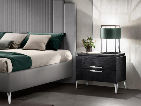 MODERNA CHROME  WŁOSKIE ŁÓŻKO TAPICEROWANE TWIN SIZE 110/120 X 190/200CM / ADORA ARREDOCLASSIC